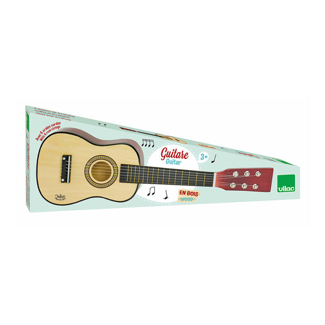 Guitare en bois | Naturel-Vilac-Super Châtaigne-Musique : Product type