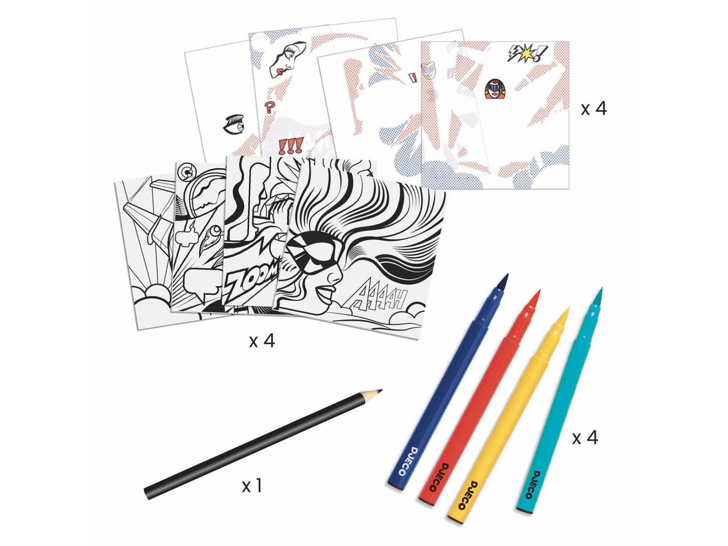 Inspired by - Heroes Roy Lichtenstein-Djeco-Super Châtaigne-Création & Fabrication : Product type