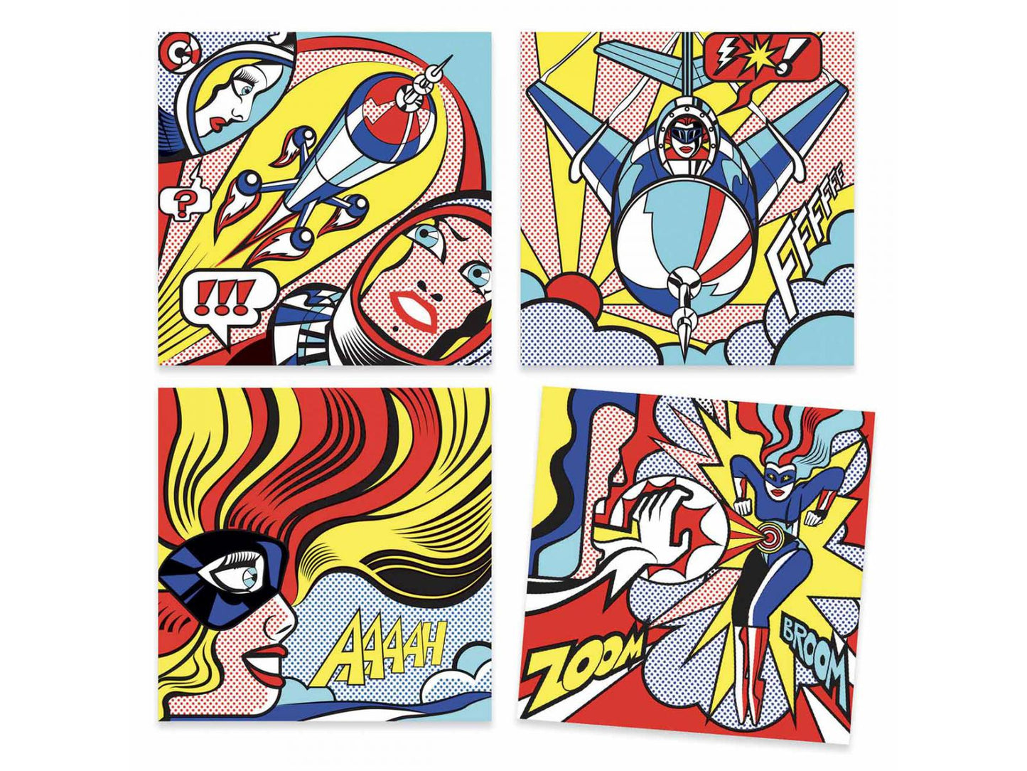 Inspired by - Heroes Roy Lichtenstein-Djeco-Super Châtaigne-Création & Fabrication : Product type