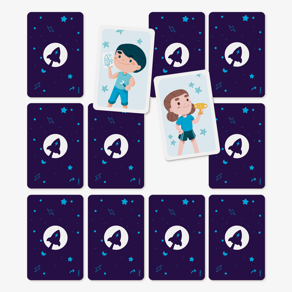 Jeu de mémo - L'égalité des émotions-Topla-Super Châtaigne-Jeux de société : Product type