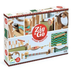 Jeu de réaction | Zig & Go - 48 pcs-Djeco-Super Châtaigne-Jeux éducatifs : Product type