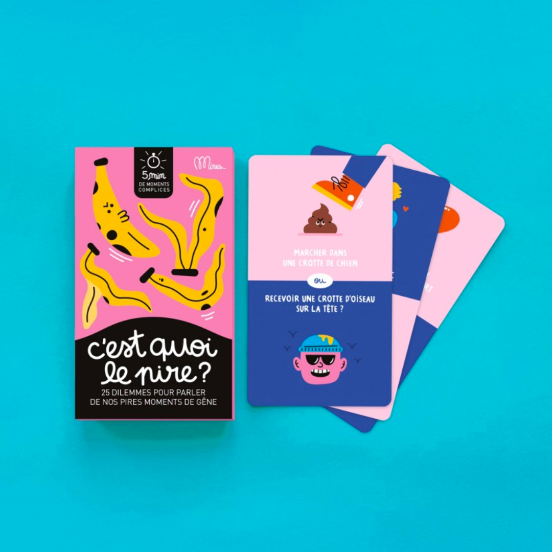 Jeu pour discuter | C'est quoi le pire ?-Minus Éditions-Super Châtaigne-Jeux de société : Product type
