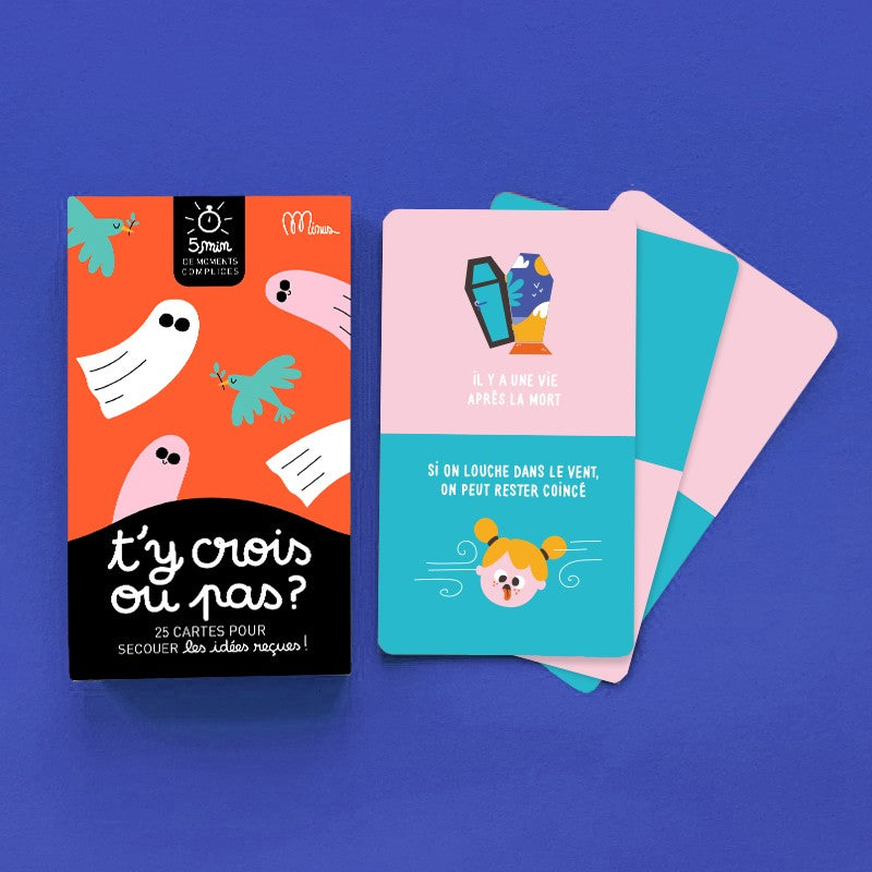 Jeu pour discuter - T'y crois ou pas ?-Minus Éditions-Super Châtaigne-Jeux de société : Product type