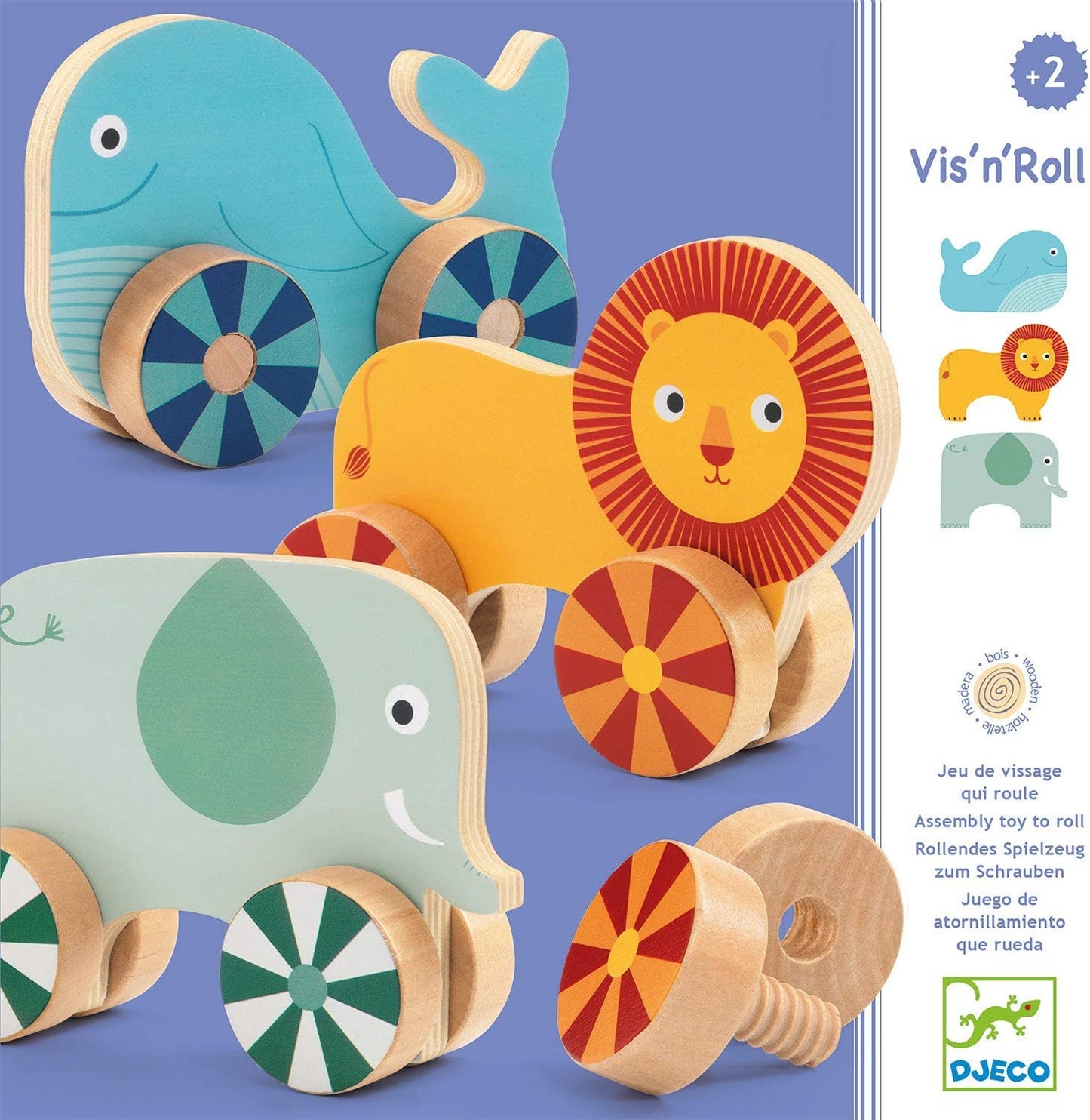 Jeux de vissage - vis'n'roll-Djeco-Super Châtaigne-Eveil & Motricité : Product type