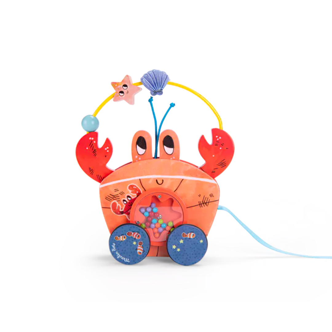 Jouet à trainer | Crabe-Moulin Roty-Super Châtaigne-Eveil & Motricité : Product type