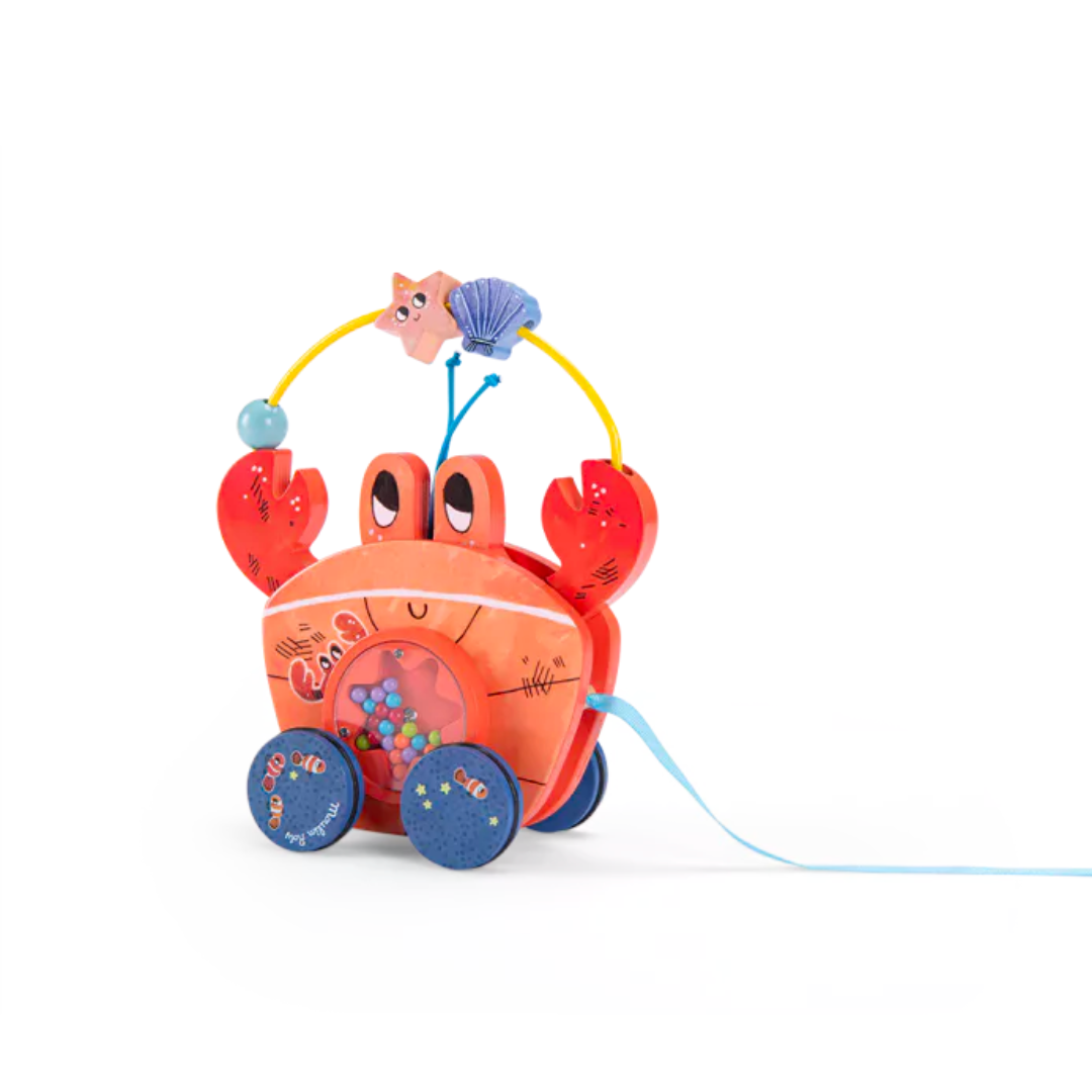 Jouet à trainer | Crabe-Moulin Roty-Super Châtaigne-Eveil & Motricité : Product type