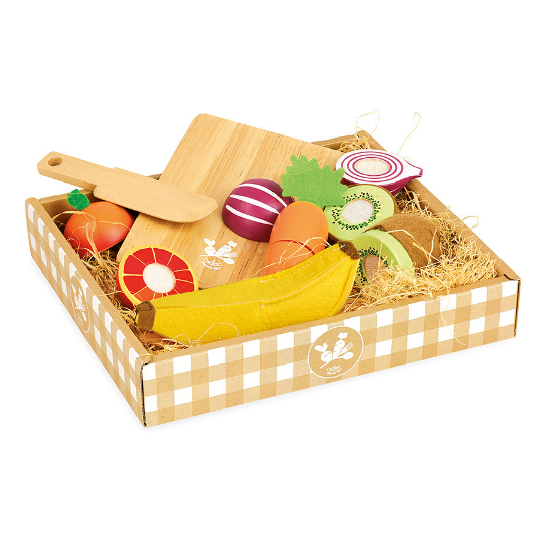 Jour de marché | Fruits et légumes à découper-Vilac-Super Châtaigne-Imitation : Product type
