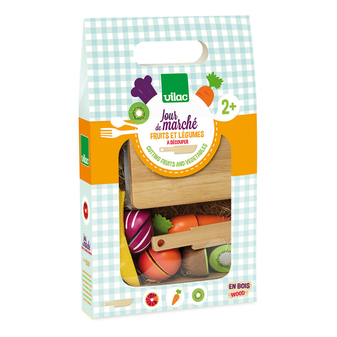 Jour de marché | Fruits et légumes à découper-Vilac-Super Châtaigne-Imitation : Product type