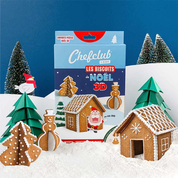 Kit biscuits de noël 3D-Chefclub-Super Châtaigne-Cuisine et Jardinage : Product type
