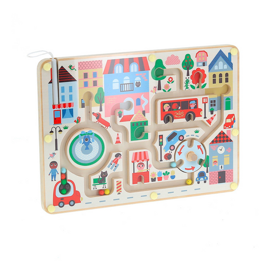 Labyrinthe magnétique | Ma petite ville-Vilac-Super Châtaigne-Jeux éducatifs : Product type