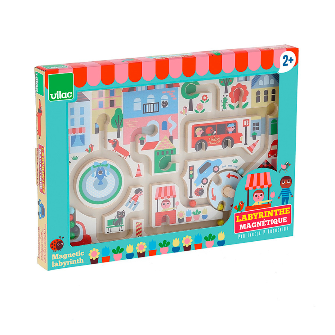 Labyrinthe magnétique | Ma petite ville-Vilac-Super Châtaigne-Jeux éducatifs : Product type