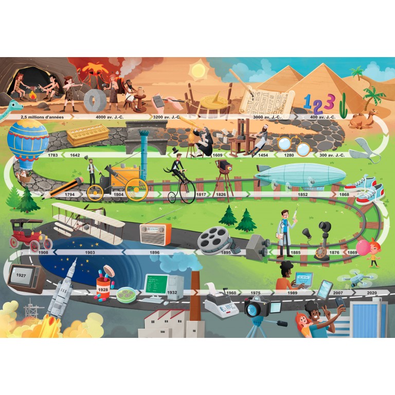 Le coffret du mega atlas des inventions-sassi-Super Châtaigne-Jeux éducatifs : Product type