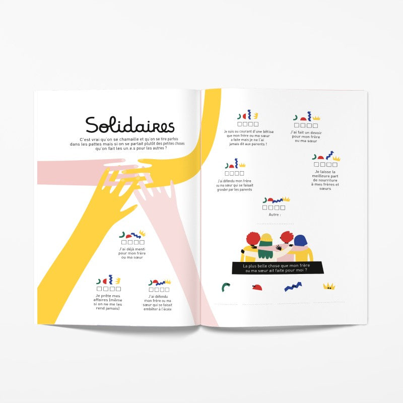 Livre à remplir - Entre frères et soeurs-Minus Éditions-Super Châtaigne-Jeux de société : Product type