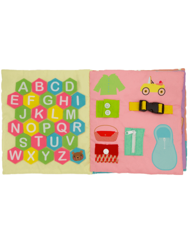 Livre d'activités en tissu 3-5 ans-My kiddy book-Super Châtaigne-Jeux éducatifs : Product type