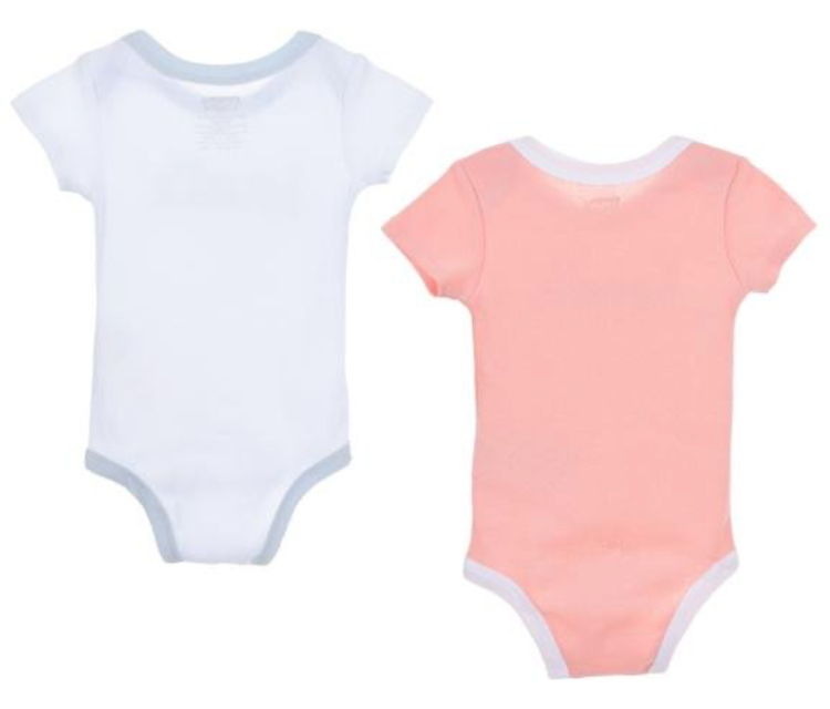 Lot 2 body | Manches courtes Rose et Blanc-Levi's-Super Châtaigne-outlet : Product type