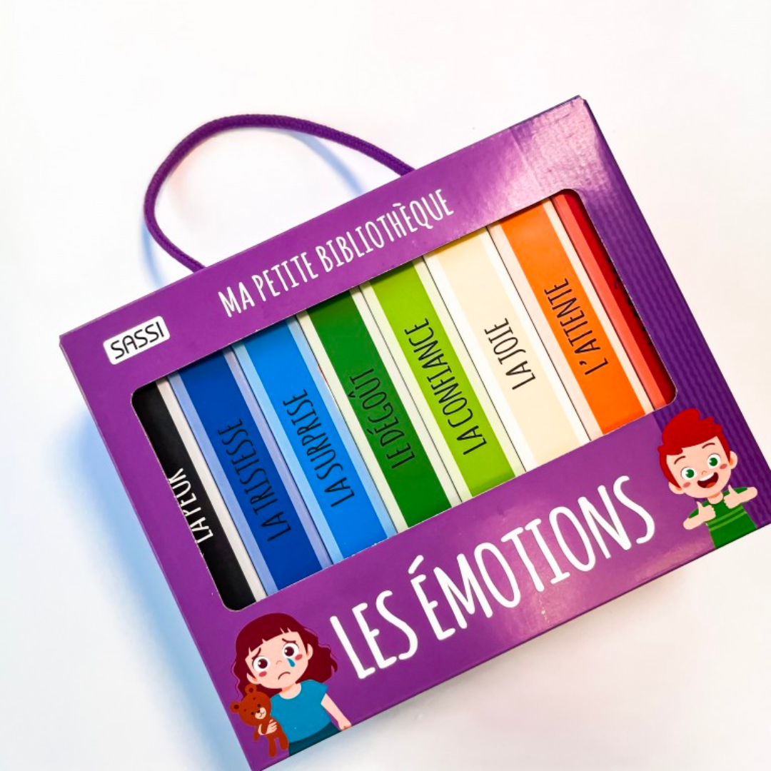 Ma première bibliothèque | Les émotions-sassi-Super Châtaigne-Livres & Cie : Product type