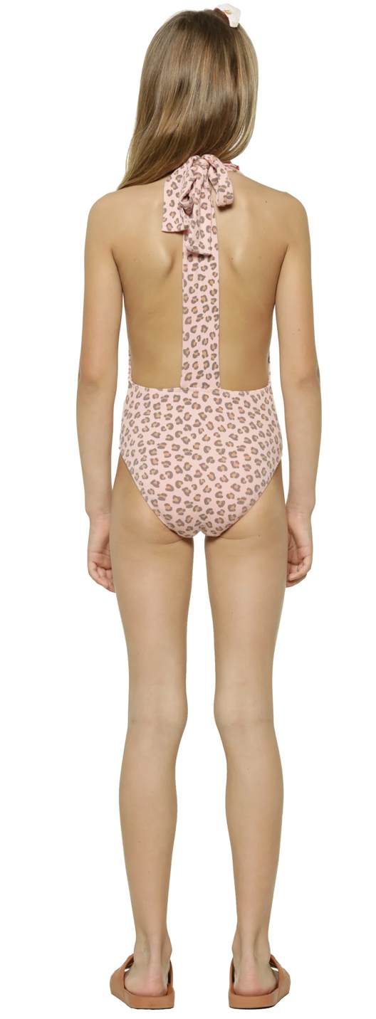 Maillot | Léopard Rose-Piu Piu Chick-Super Châtaigne-Maillots : Product type