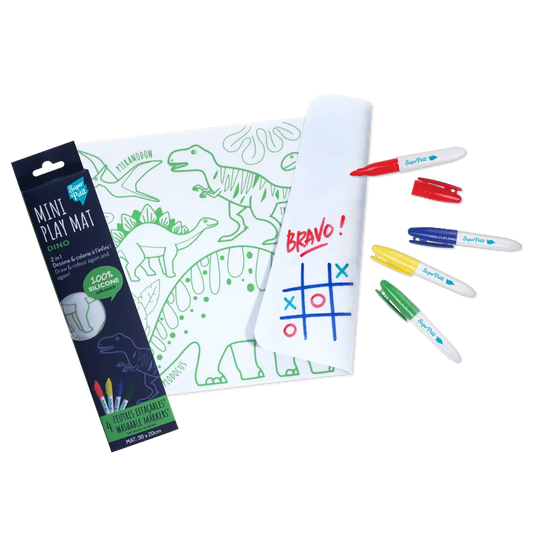 Mini PlayMat 2 en 1 - Dino-Super Petit-Super Châtaigne-Collages & Coloriages : Product type