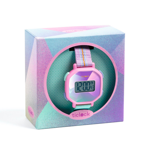 Montre digitale | Purple Prisma-Djeco-Super Châtaigne-Accessoires : Product type