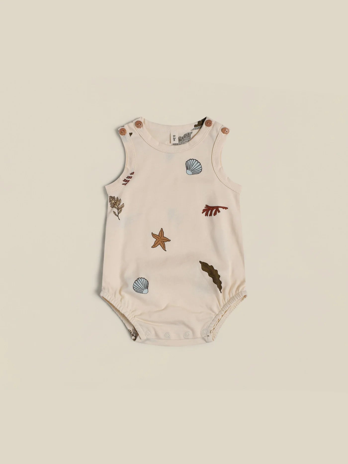 Organic Zoo - Body / Seaweed Sleeveless-Organic Zoo-Super Châtaigne-body : Product type