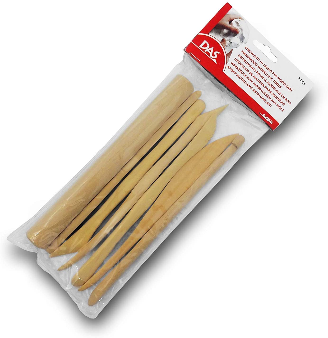 Outils de modelage en bois - 7 pièces-Das - Fila-Super Châtaigne-Matériel : Product type
