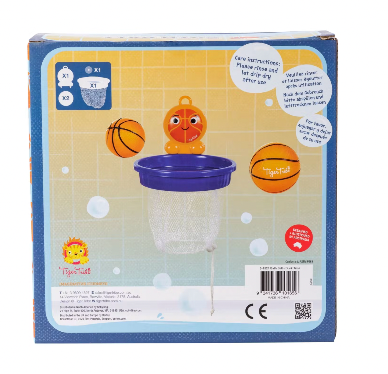 Panier de basket pour le bain-Tiger Tribe-Super Châtaigne-Bain : Product type