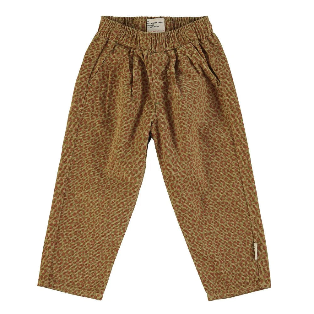 Pantalon | Léopard Olive-Piu Piu Chick-Super Châtaigne-outlet : Product type