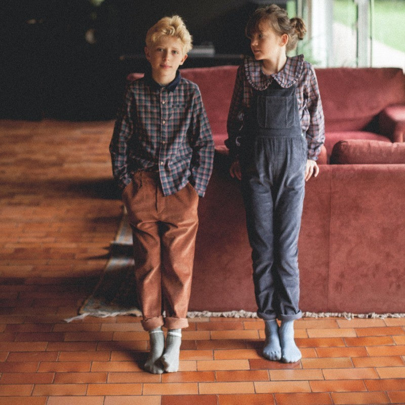 Pantalon Sanjay | Camel - Framboise - Gris-Apaches Collections-Super Châtaigne-outlet : Product type