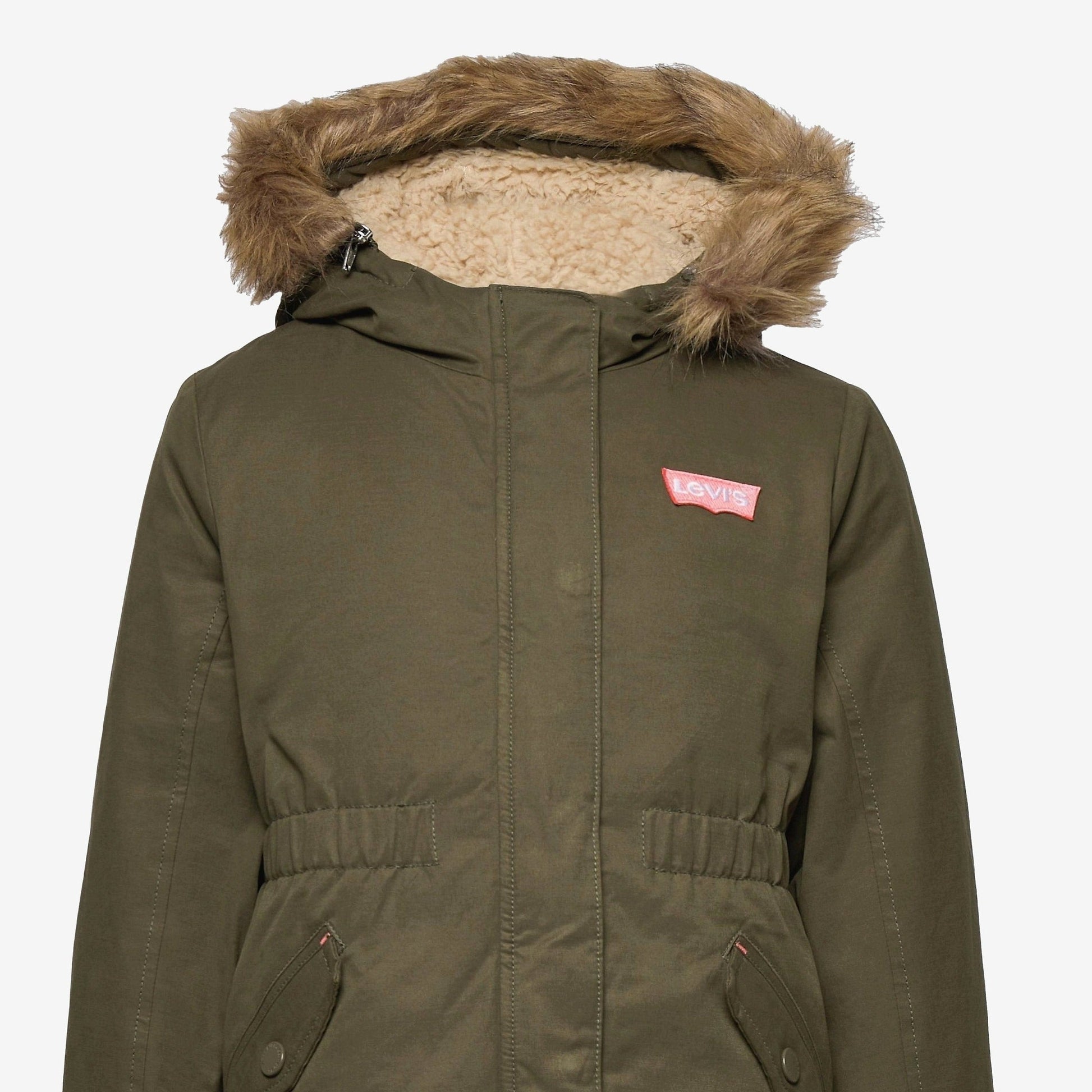 Parka fourrée | Olive verte-Levi's-Super Châtaigne-outlet : Product type