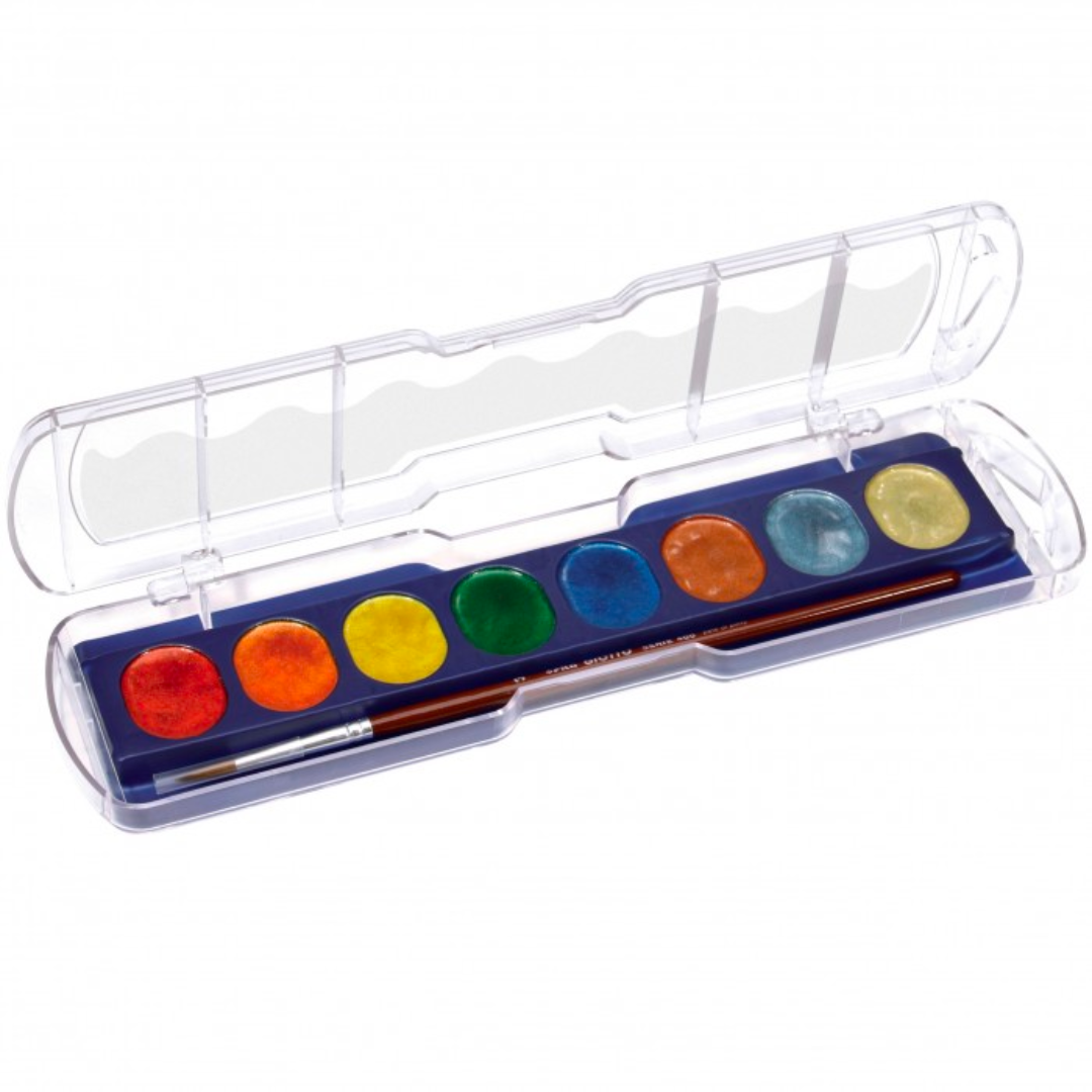 Pastilles aquarelle & pinceau | Métallique-Giotto-Super Châtaigne-Matériel : Product type