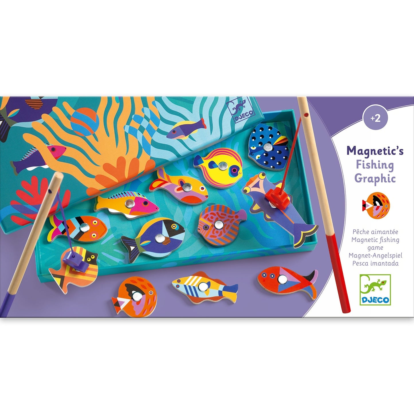 Pêche à la ligne magnétique | Fishing Graphic-Djeco-Super Châtaigne-Imitation : Product type