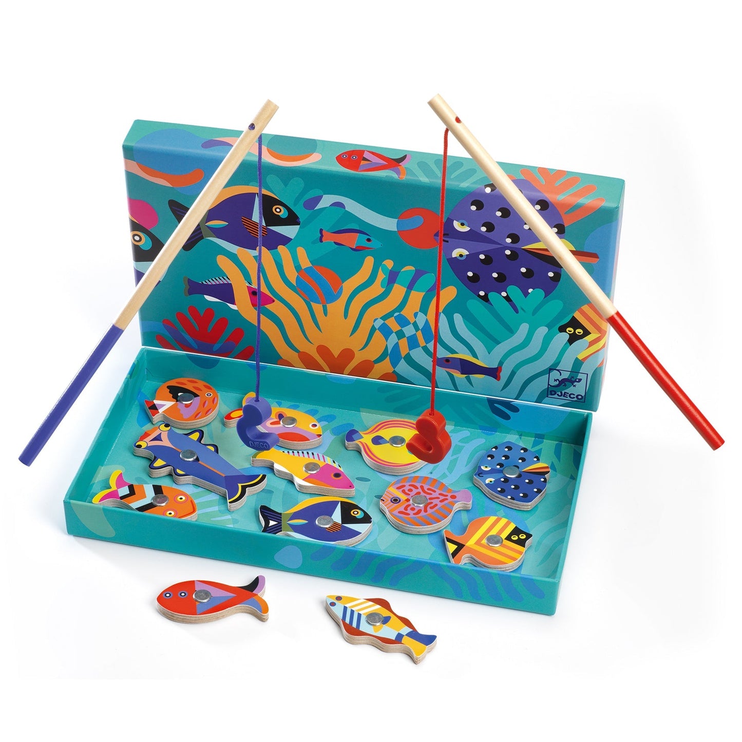 Pêche à la ligne magnétique | Fishing Graphic-Djeco-Super Châtaigne-Imitation : Product type