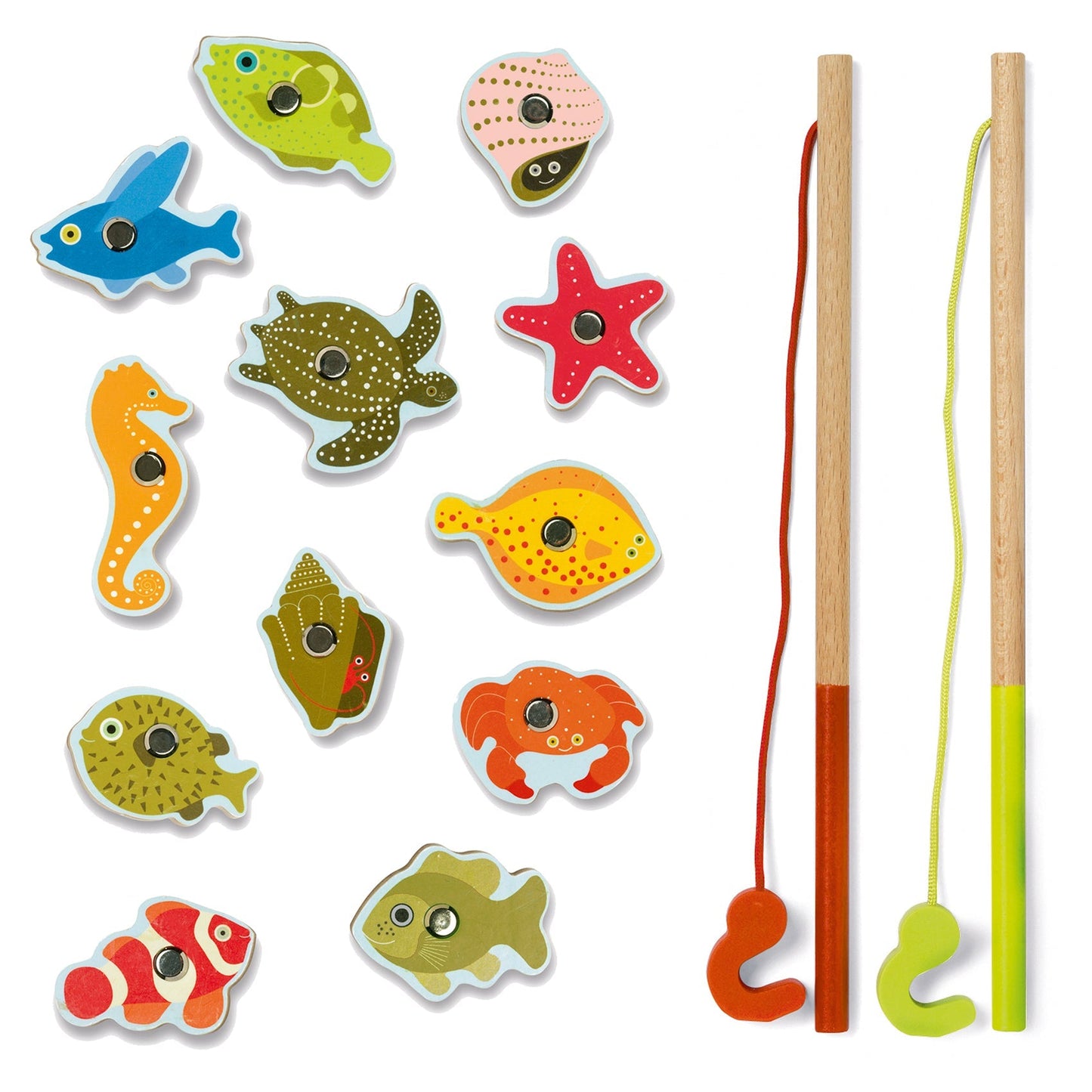 Pêche à la ligne magnétique | Fishing Tropic-Djeco-Super Châtaigne-Imitation : Product type