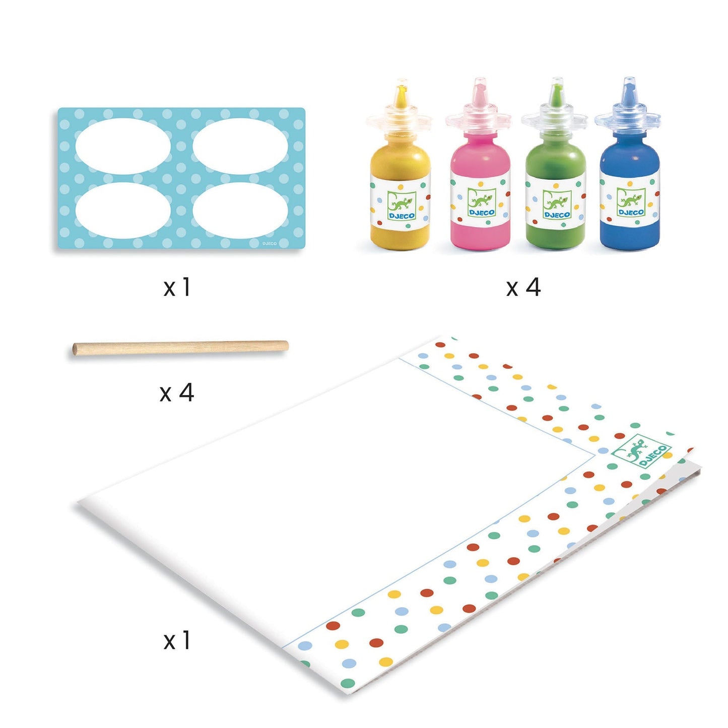 Peinture au bâton - Pointillisme-Djeco-Super Châtaigne-Création & Fabrication : Product type