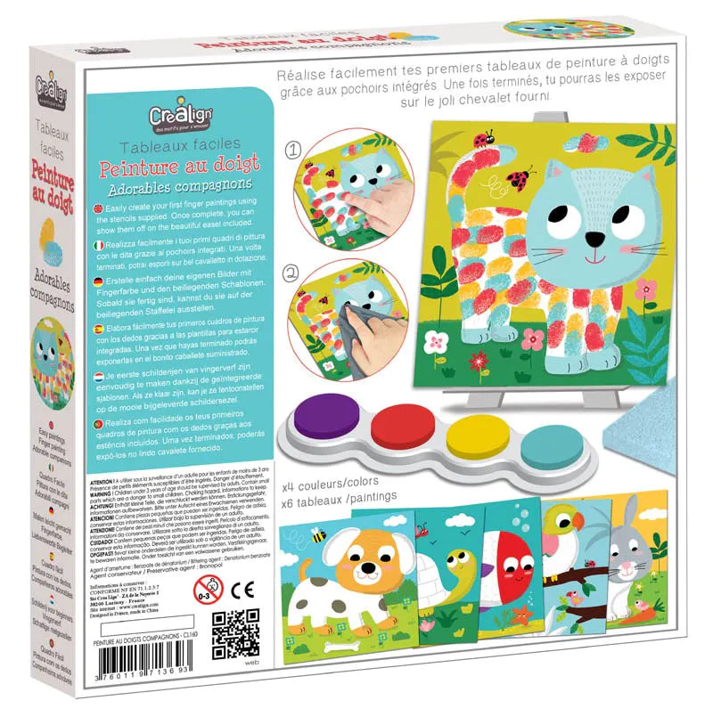 Peinture au doigt - Adorables compagnons-Crealign-Super Châtaigne-Création & Fabrication : Product type