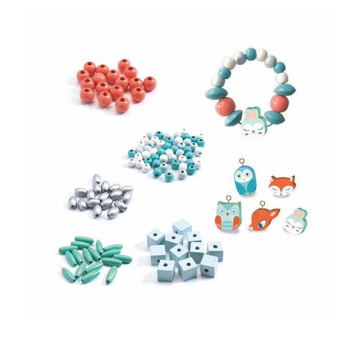 Perles en bois | Petits animaux-Djeco-Super Châtaigne-Création & Fabrication : Product type