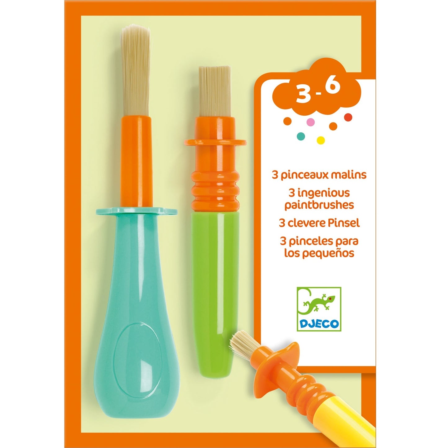 Pinceaux ergonomiques-Djeco-Super Châtaigne-Matériel : Product type