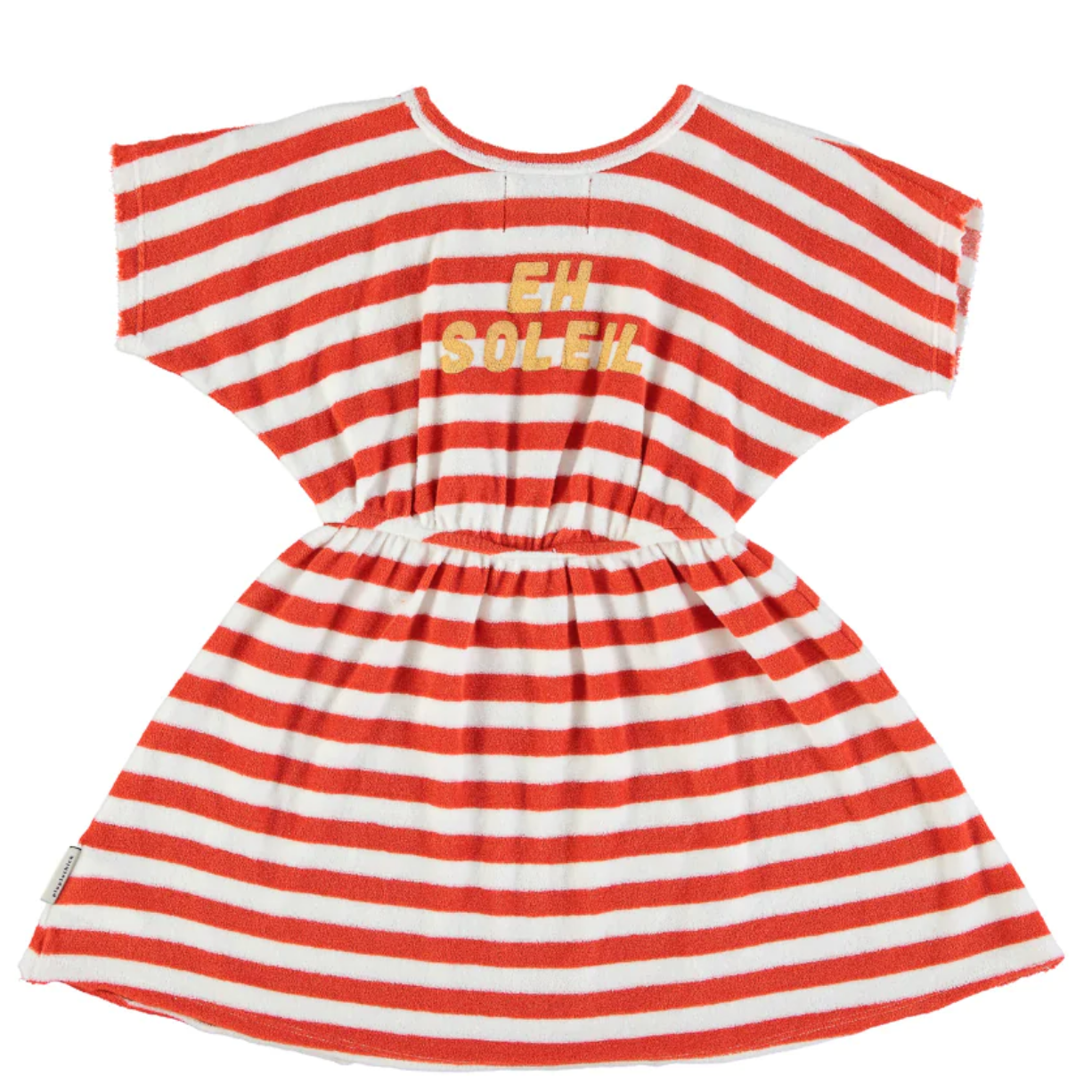 Piu Piu Chick - Short dress / Red & ecru stripes-Piu Piu Chick-Super Châtaigne-Jupes & Robes : Product type