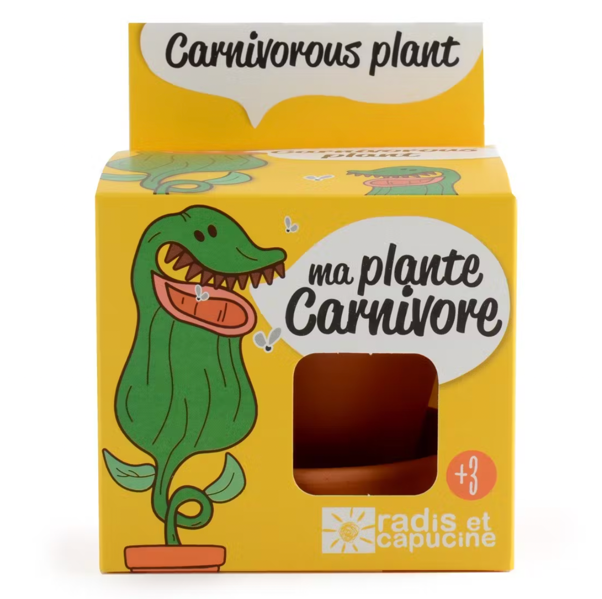 Plante carnivore à faire pousser !-Radis et capucine-Super Châtaigne-Cuisine et Jardinage : Product type