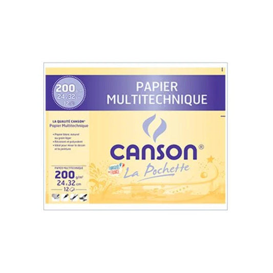 Pochette papier multitechnique-Canson-Super Châtaigne-Matériel : Product type