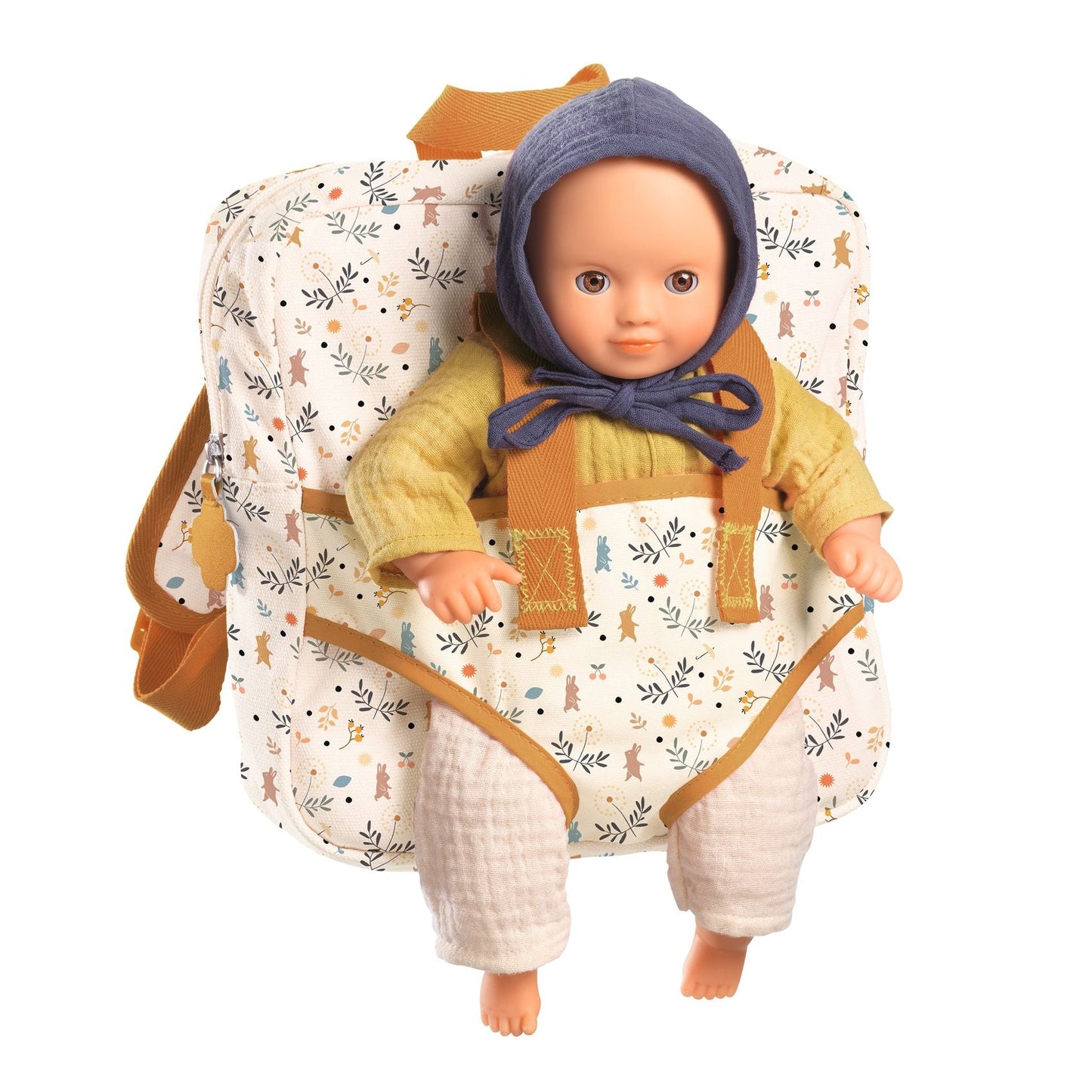 Pomea | Sac à dos porte poupon-Djeco-Super Châtaigne-Imitation : Product type