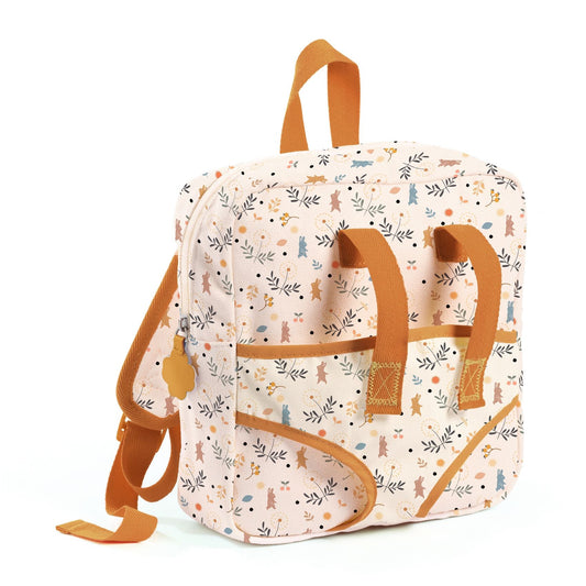 Pomea | Sac à dos porte poupon-Djeco-Super Châtaigne-Imitation : Product type
