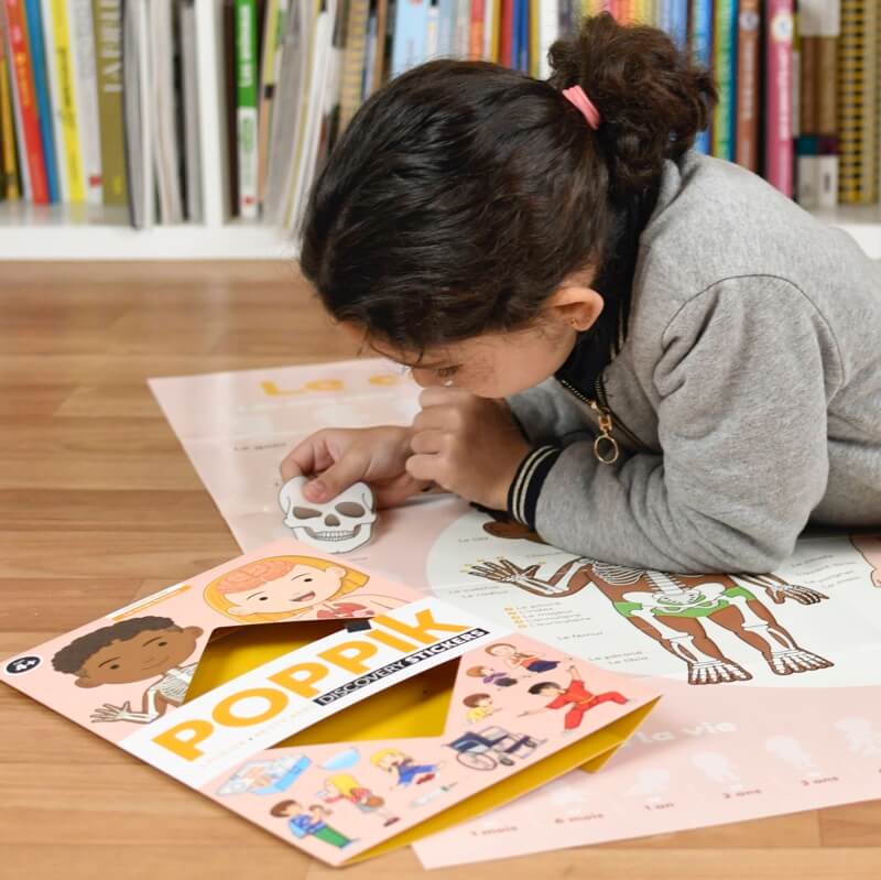 Poster et stickers - corps humain-Poppik-Super Châtaigne-Collages & Coloriages : Product type