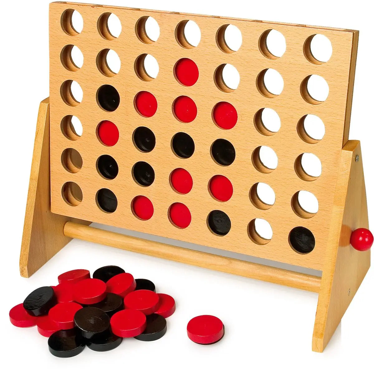 Puissance 4 géant en bois-Small Foot-Super Châtaigne-Jeux de société : Product type