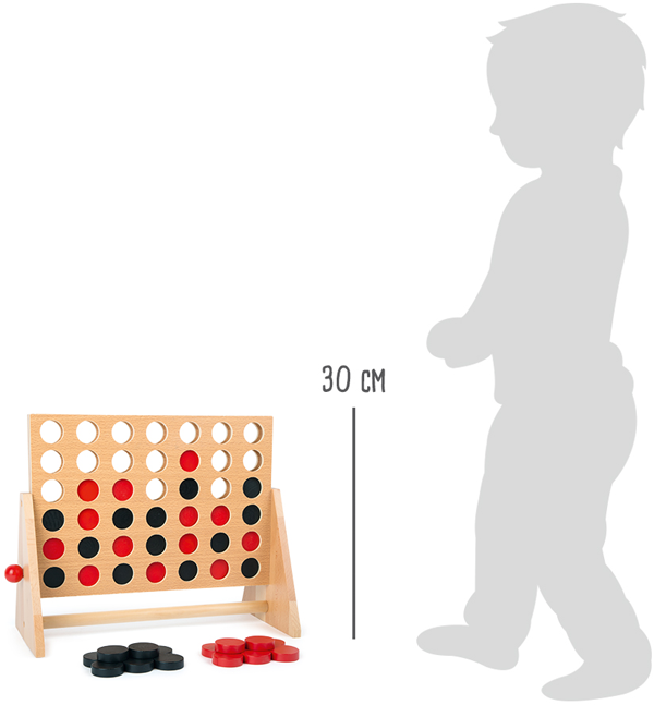 Puissance 4 géant en bois-Small Foot-Super Châtaigne-Jeux de société : Product type