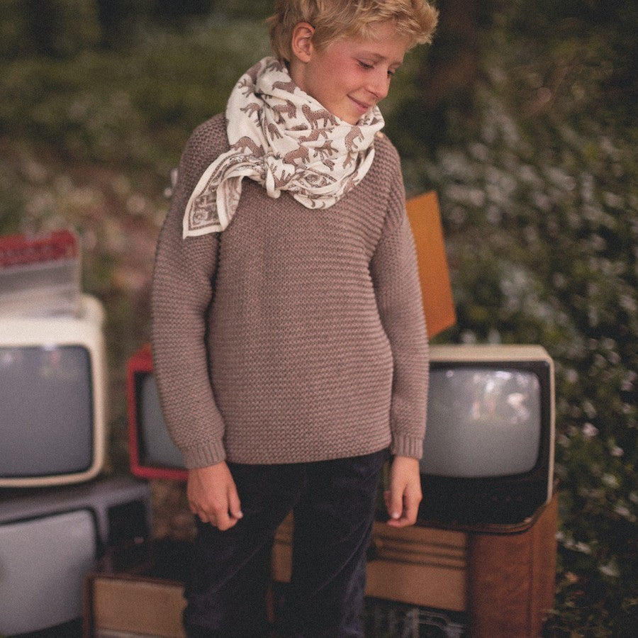 Pull Maille | Taupe-Apaches Collections-Super Châtaigne-outlet : Product type