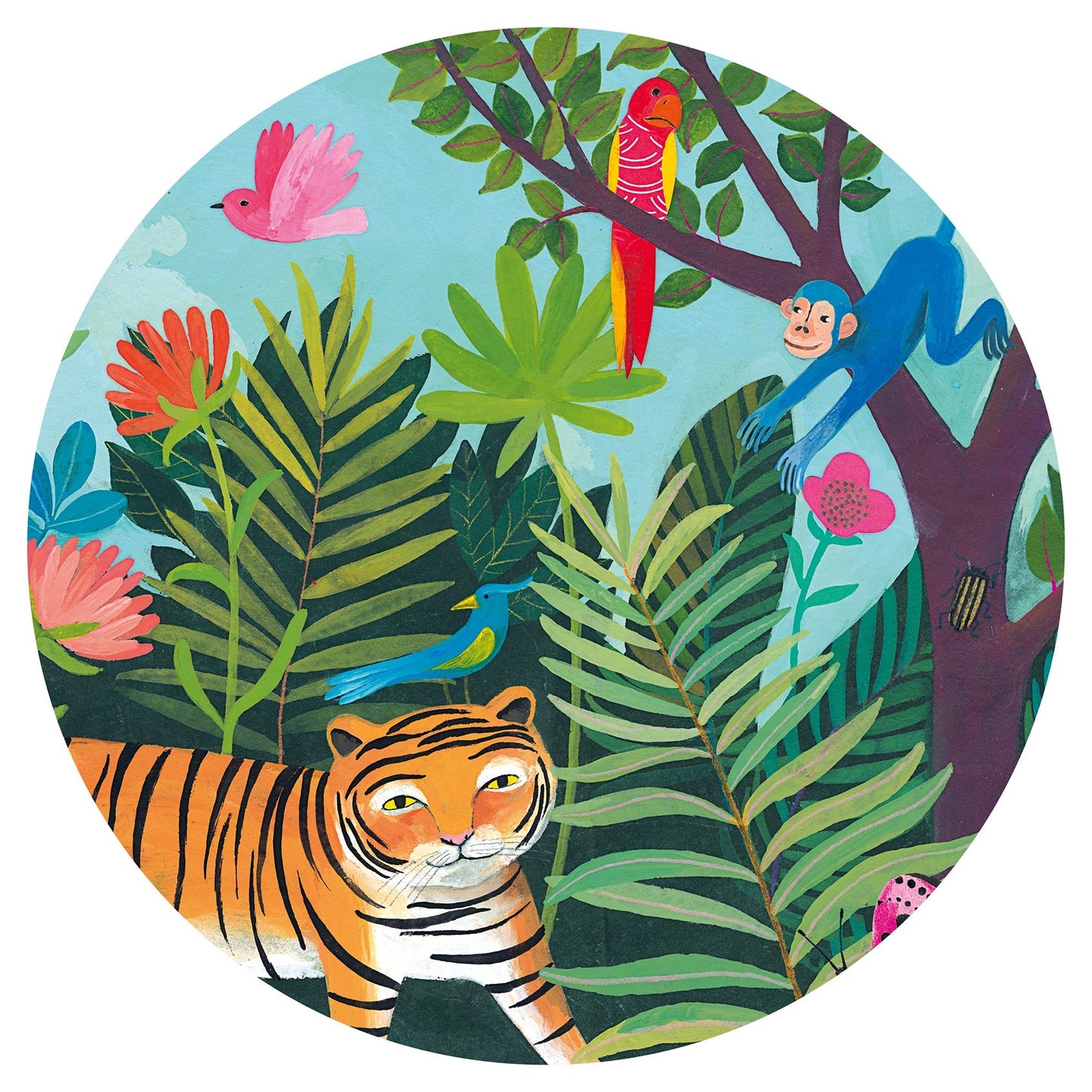 Puzzle 24 pièces - La ballade du tigre-Djeco-Super Châtaigne-Puzzle : Product type