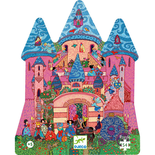 Puzzle 54 pièces - Château féerique-Djeco-Super Châtaigne-Puzzle : Product type