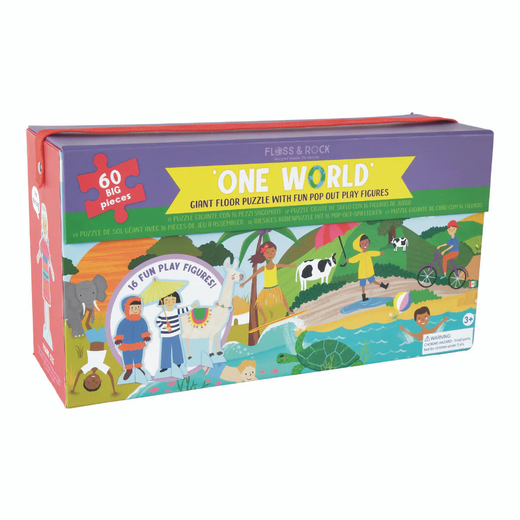 Puzzle à construire avec figurines - Un monde-Floss & Rock-Super Châtaigne-Puzzle : Product type