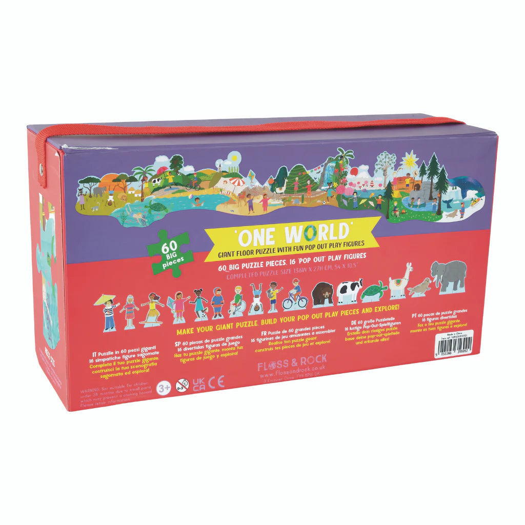 Puzzle à construire avec figurines - Un monde-Floss & Rock-Super Châtaigne-Puzzle : Product type